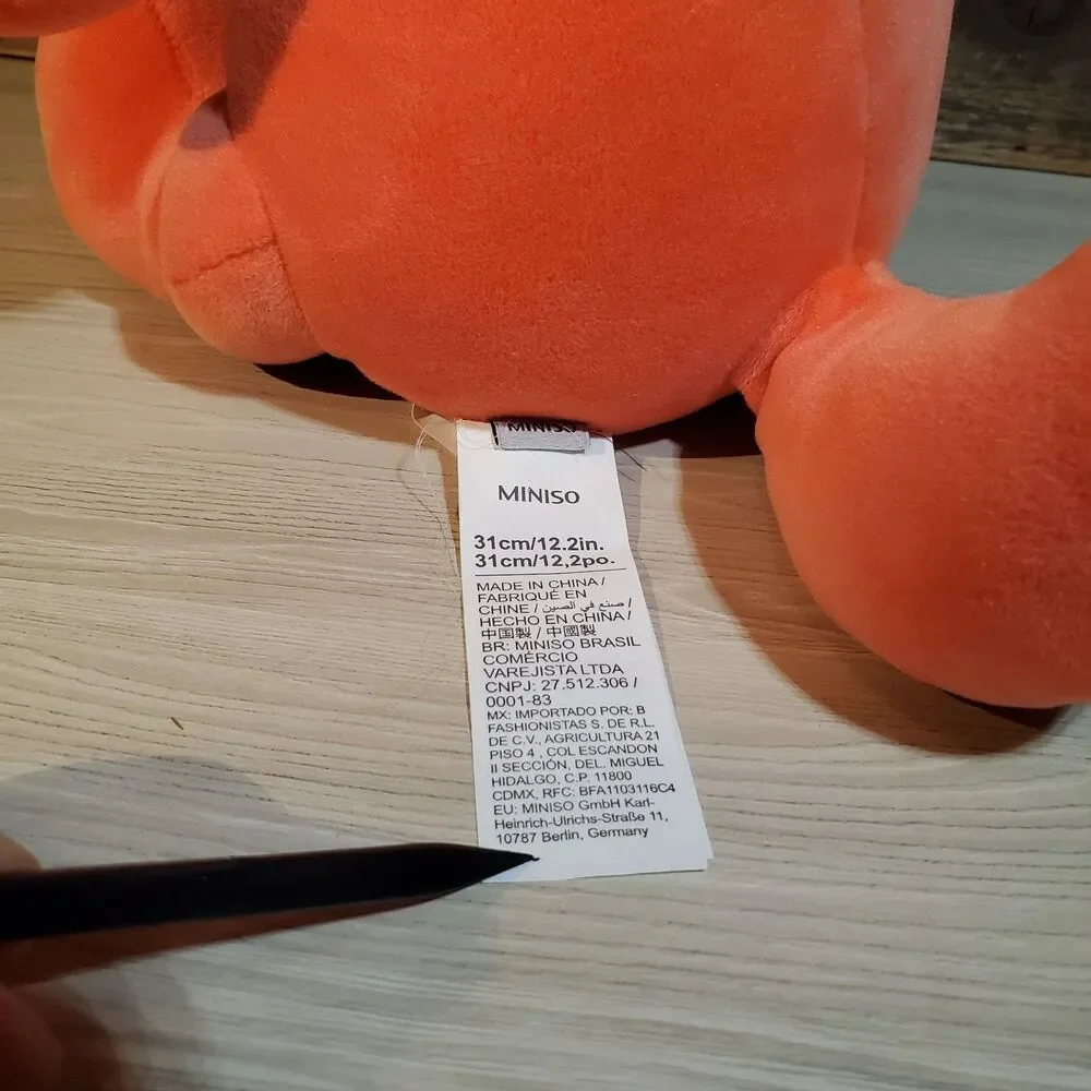 Miniso Life Soft Plush Fox Plush Orange White 12